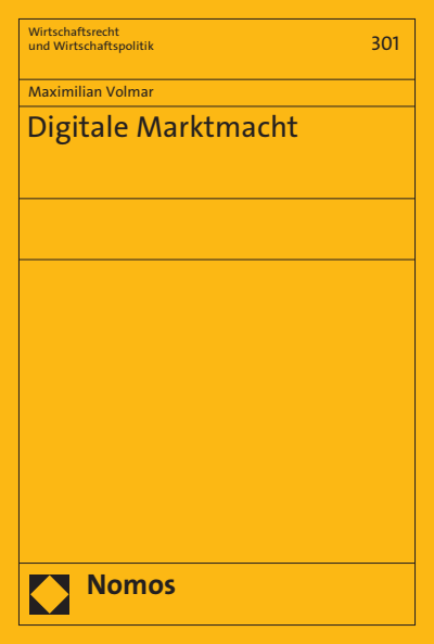 Cover of book: Digitale Marktmacht