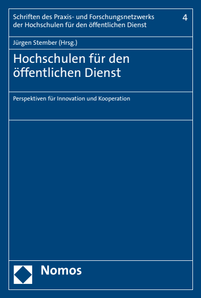 Cover des Buchs: Hochschulen für den öffentlichen Dienst