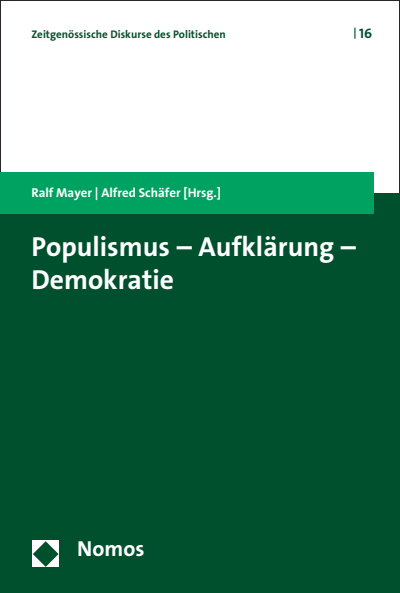Cover of book: Populismus - Aufklärung - Demokratie