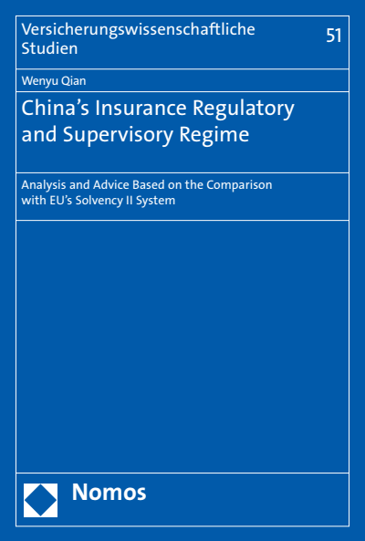 Cover des Buchs: China's Insurance Regulatory and Supervisory Regime