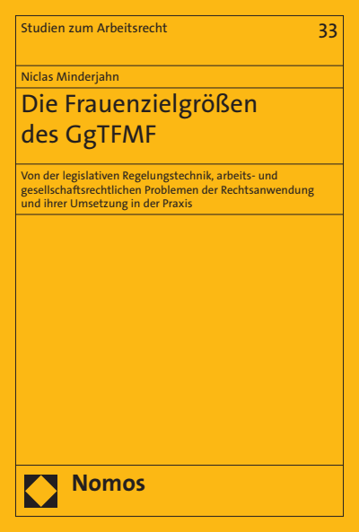 Cover of book: Die Frauenzielgrößen des GgTFMF