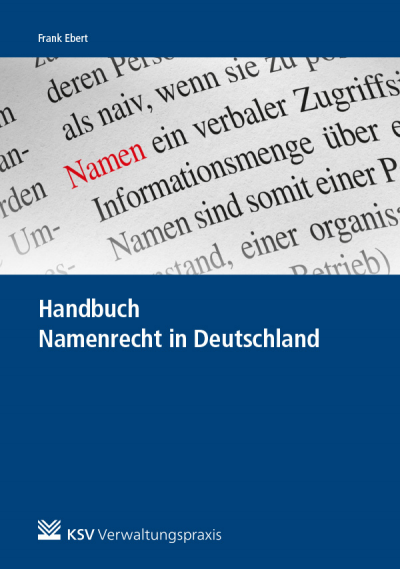 Cover des Buchs: Handbuch Namenrecht in Deutschland