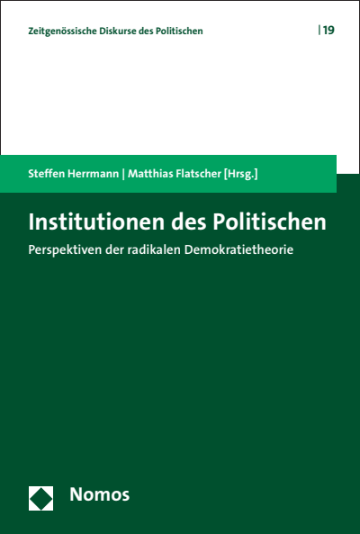 Cover of book: Institutionen des Politischen
