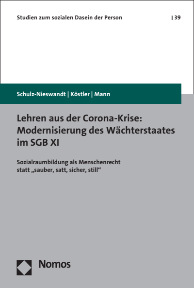 Cover des Buchs: Lehren aus der Corona-Krise: Modernisierung des Wächterstaates im SGB XI