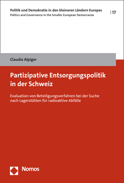 Cover des Buchs: Partizipative Entsorgungspolitik in der Schweiz