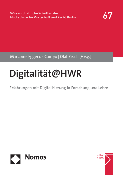Cover of book: Digitalität@HWR