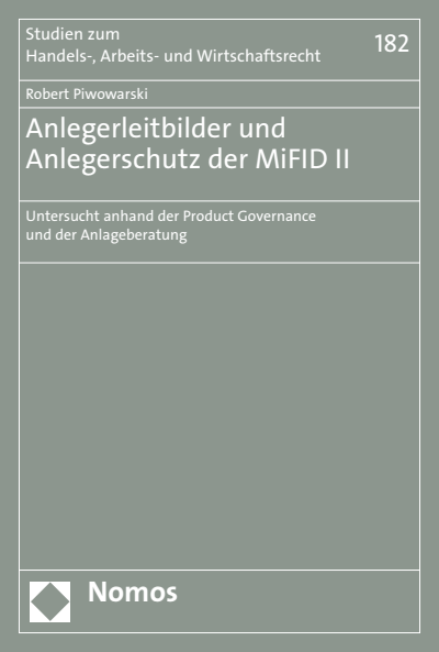 Cover des Buchs: Anlegerleitbilder und Anlegerschutz der MiFID II