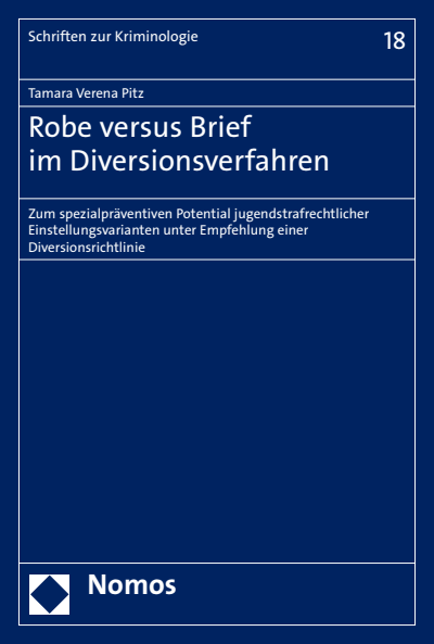 Cover des Buchs: Robe versus Brief im Diversionsverfahren