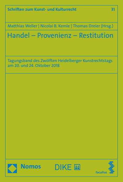 Cover of book: Handel - Provenienz - Restitution