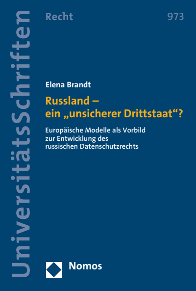 Cover des Buchs: Russland - ein "unsicherer Drittstaat"?
