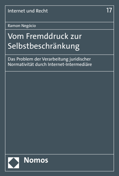 Cover des Buchs: Vom Fremddruck zur Selbstbeschränkung