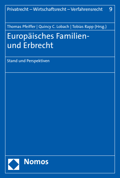 Cover des Buchs: Europäisches Familien- und Erbrecht