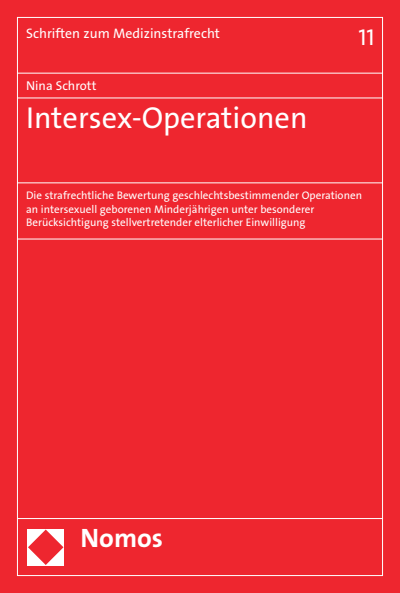 Cover des Buchs: Intersex-Operationen