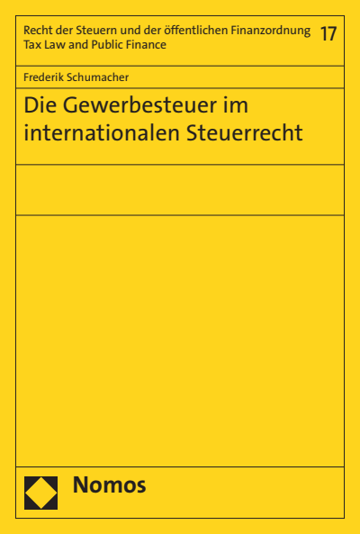 Cover des Buchs: Die Gewerbesteuer im internationalen Steuerrecht