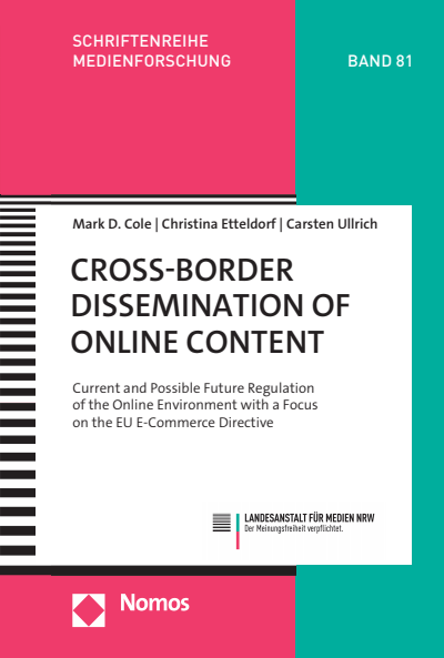 Cover des Buchs: Cross-Border Dissemination of Online Content