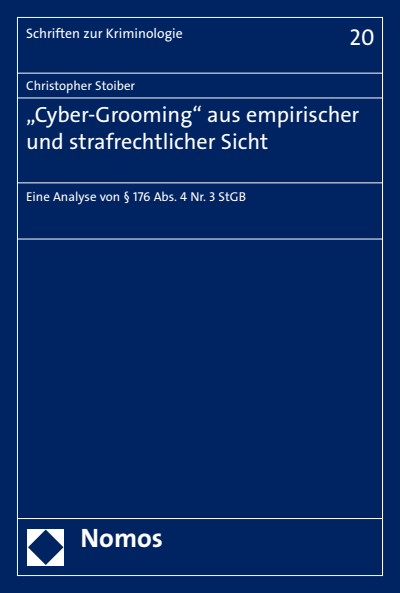 Cover des Buchs: "Cyber-Grooming" aus empirischer und strafrechtlicher Sicht