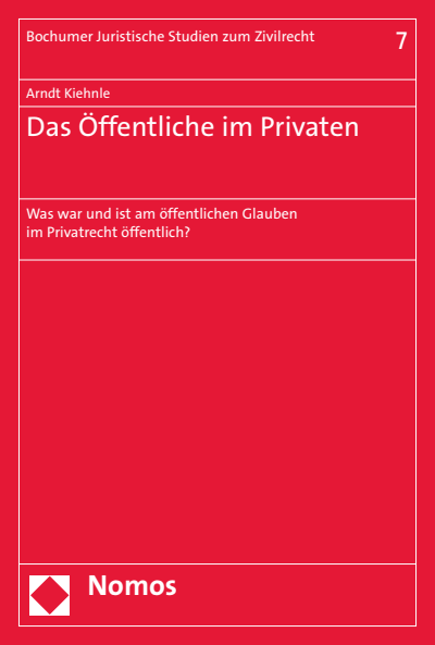Cover des Buchs: Das Öffentliche im Privaten