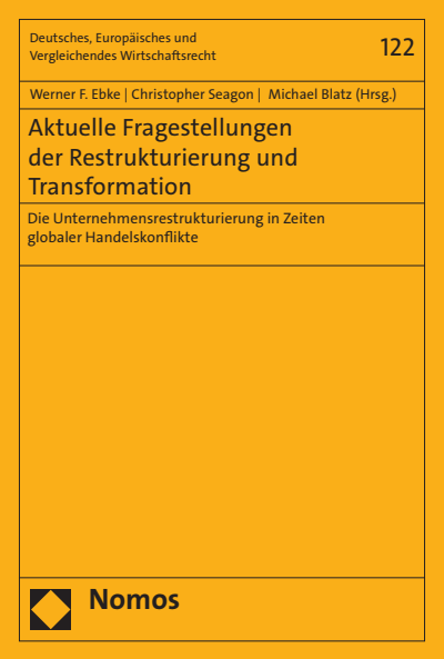Cover of book: Aktuelle Fragestellungen der Restrukturierung und Transformation