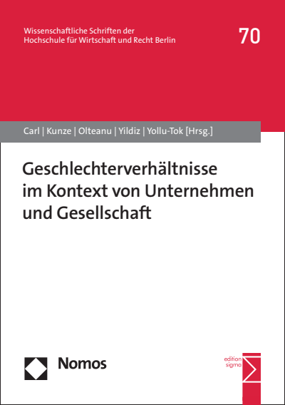 Cover des Buchs: Geschlechterverhältnisse im Kontext von Unternehmen und Gesellschaft