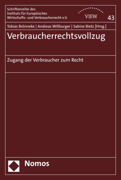 Cover des Buchs: Verbraucherrechtsvollzug