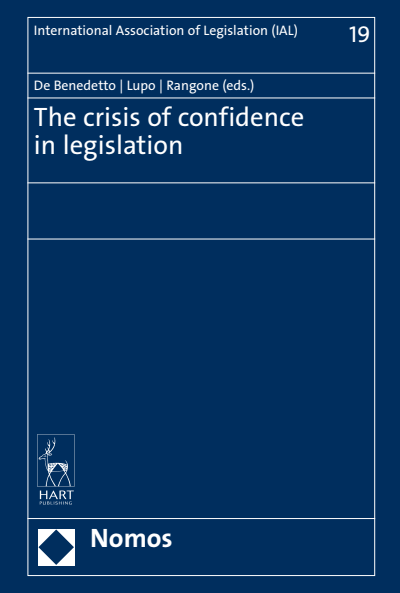 Cover of book: The crisis of confidence in legislation