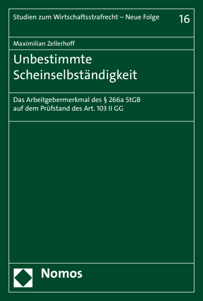 Cover of book: Unbestimmte Scheinselbständigkeit