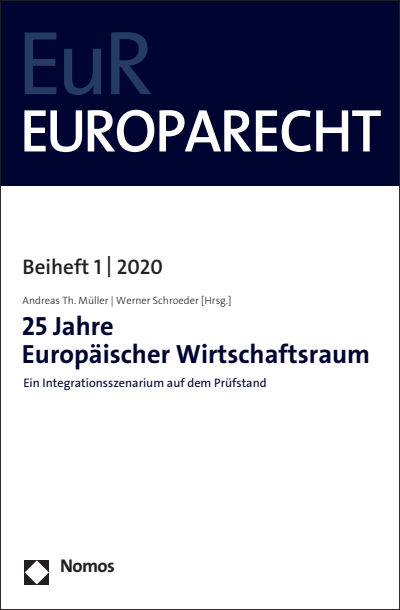 Cover des Buchs: 25 Jahre Europäischer Wirtschaftsraum
