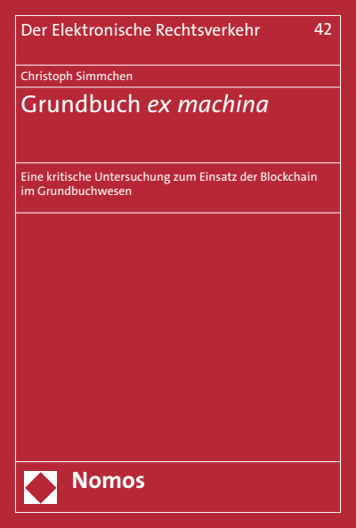 Cover des Buchs: Grundbuch ex machina