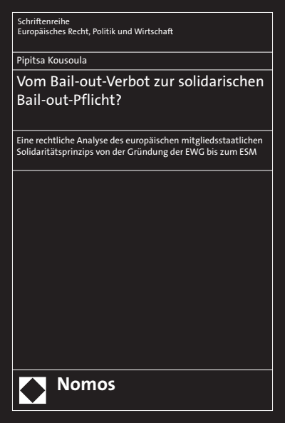 Cover des Buchs: Vom Bail-out-Verbot zur solidarischen Bail-out-Pflicht?