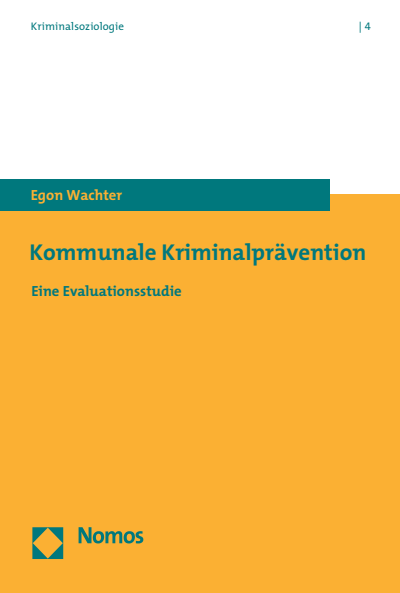 Cover des Buchs: Kommunale Kriminalprävention