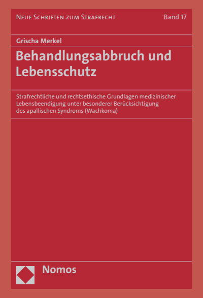 Cover des Buchs: Behandlungsabbruch und Lebensschutz