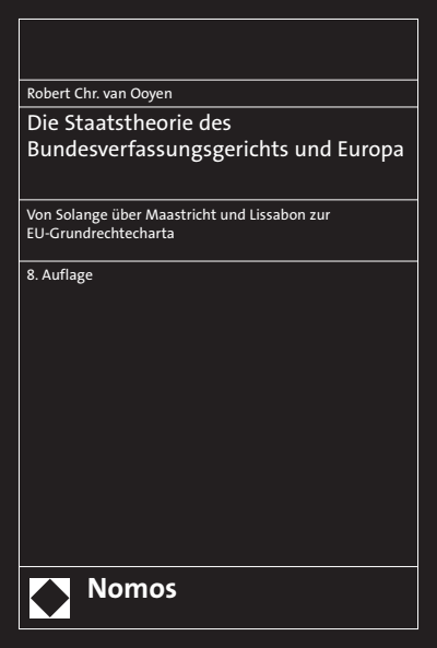 Cover of book: Die Staatstheorie des Bundesverfassungsgerichts und Europa