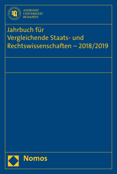 Cover des Buchs: Jahrbuch für Vergleichende Staats- und Rechtswissenschaften - 2018/2019