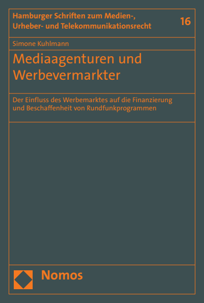 Cover des Buchs: Mediaagenturen und Werbevermarkter