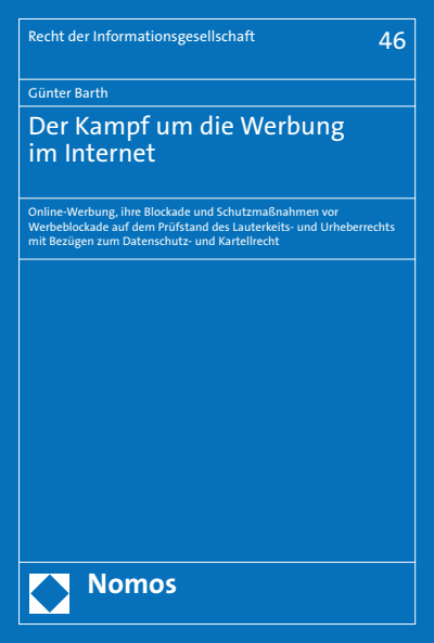 Cover of book: Der Kampf um die Werbung im Internet