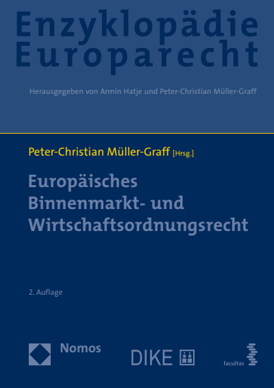 Cover des Buchs: Europäisches Binnenmarkt- und Wirtschaftsordnungsrecht