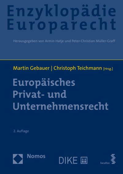 Cover des Buchs: Europäisches Privat- und Unternehmensrecht