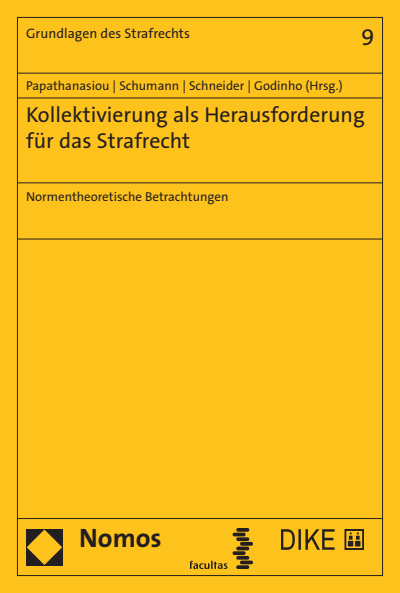 Cover of book: Kollektivierung als Herausforderung für das Strafrecht