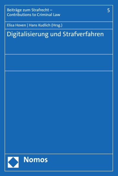 Cover des Buchs: Digitalisierung und Strafverfahren