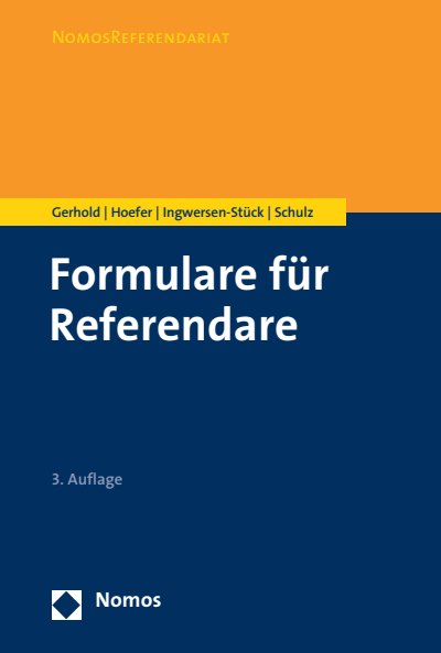 Cover of book: Formulare für Referendare