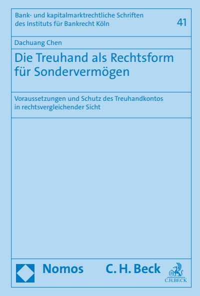 Cover of book: Die Treuhand als Rechtsform für Sondervermögen