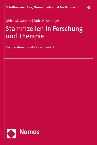Cover of book: Stammzellen in Forschung und Therapie