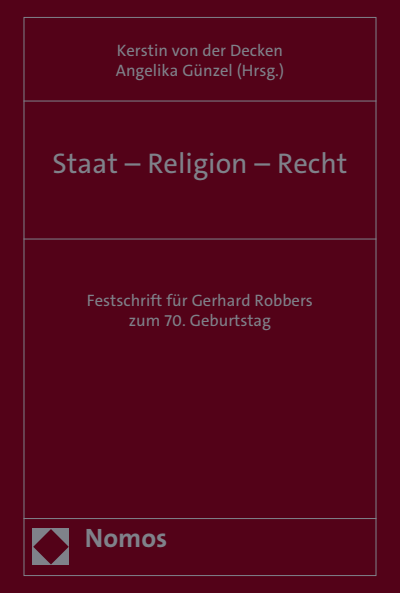 Cover des Buchs: Staat – Religion – Recht