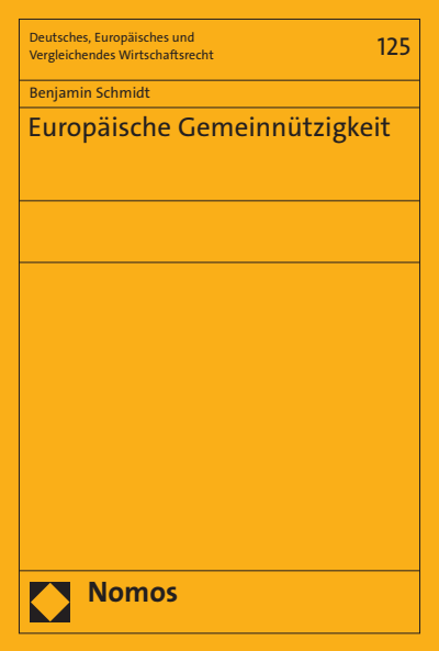 Cover of book: Europäische Gemeinnützigkeit