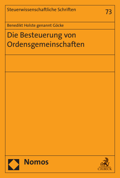 Cover des Buchs: Die Besteuerung von Ordensgemeinschaften