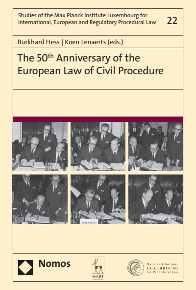 Cover des Buchs: The 50th Anniversary of the European Law of Civil Procedure