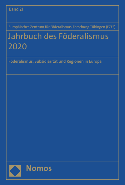 Cover of book: Jahrbuch des Föderalismus 2020