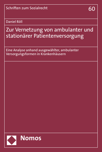 Cover of book: Zur Vernetzung von ambulanter und stationärer Patientenversorgung