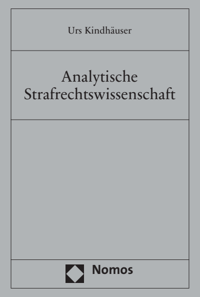 Cover des Buchs: Analytische Strafrechtswissenschaft