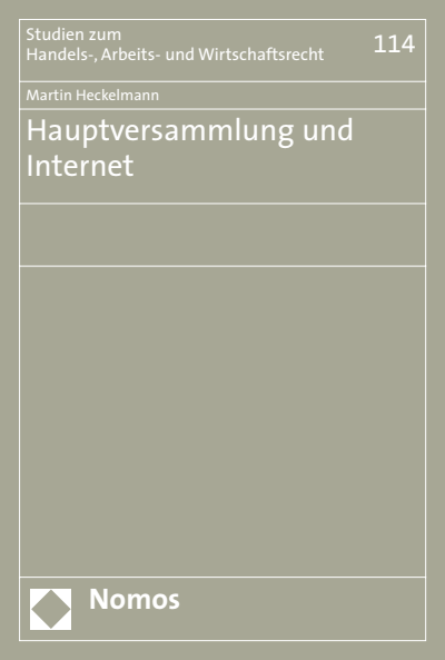 Cover des Buchs: Hauptversammlung und Internet